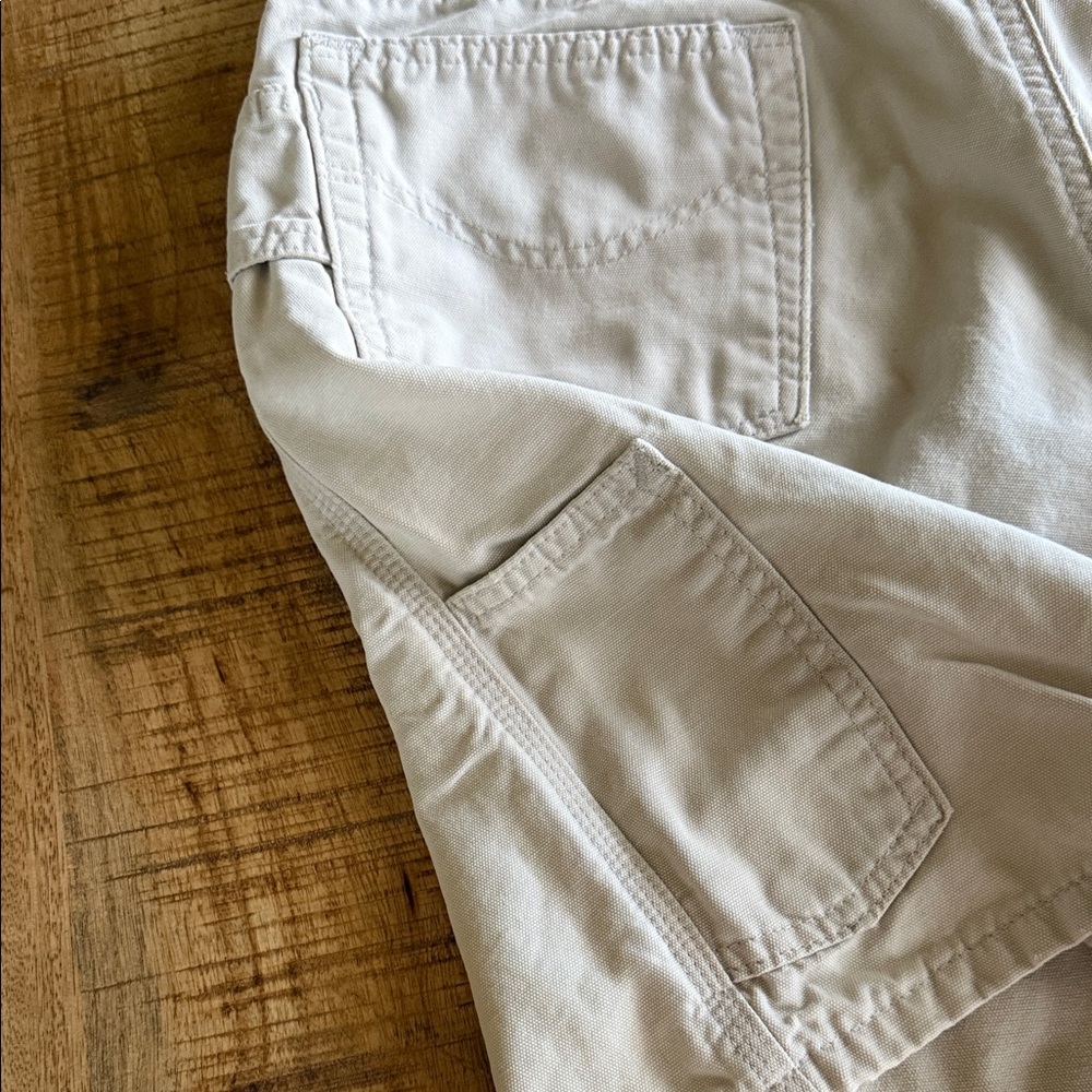 Carhartt Men's Cream Jean Shorts - Picture 3 of 4